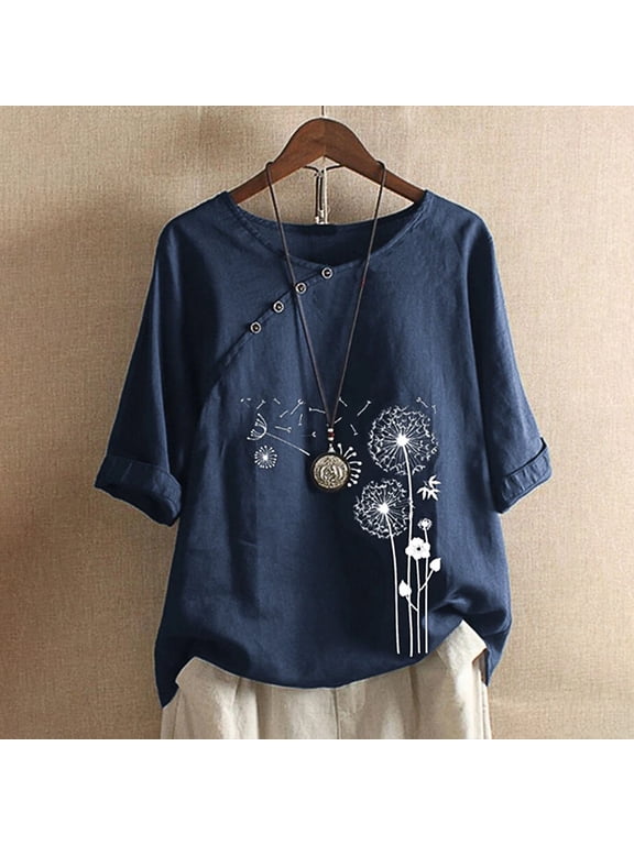 Brilliant 3X Womens Tops Summer Womens Fashion Print Casual T-Shirt Short Sleeve T Shirts/S-5XL
