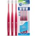 thumbnail image 1 of Brilliant Adult Soft Round Head Toothbrush for Post Chemo, Surgery, Oral Health, Raspberry 3 Count, 1 of 7