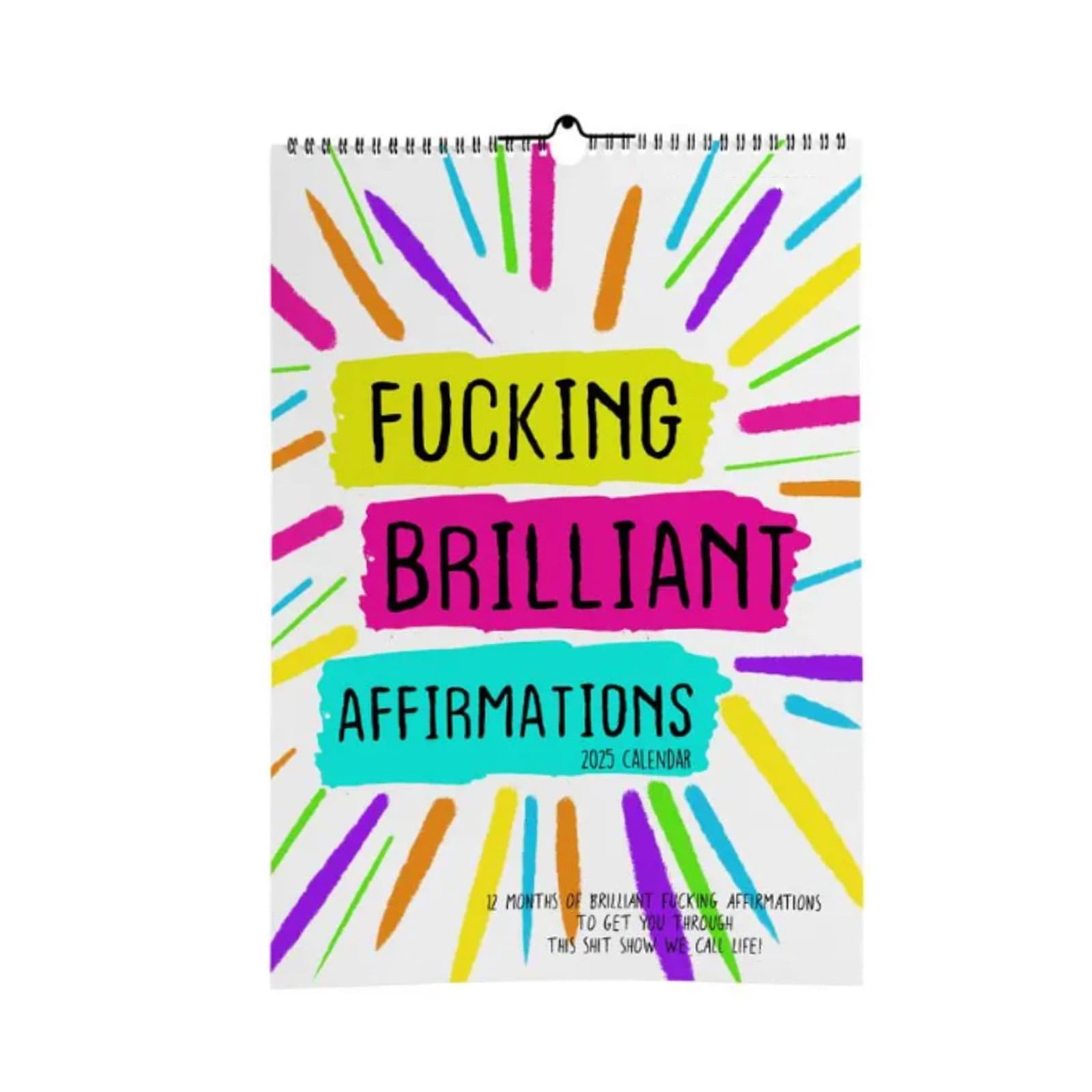 Brilliant Affirmation 2025 Calendar, Positive Calendar, Fun 2025 Calendar, Fun Calendar, Banter