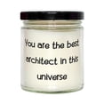 thumbnail image 1 of Brilliant Architect Scent Candle, You are the best architect in this universe, Present For Coworkers, Inspire Gifts From Friends, 1 of 1
