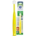 thumbnail image 1 of Brilliant Baby Toothbrush, Ages 4–24 Months, Soft Bristles, Round Head, Yellow, 1-Pack, 1 of 7