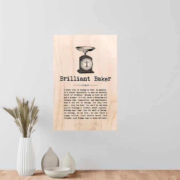Brilliant Baker Definition Vertical Poster 11 x 17 Inch Poster