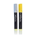 thumbnail image 1 of Brilliant Bee - Pack of Liquid Chalk Markers with Reversible Chisel and Round Tip- 2-Pack, Silver (1), Gold (1), 1 of 5