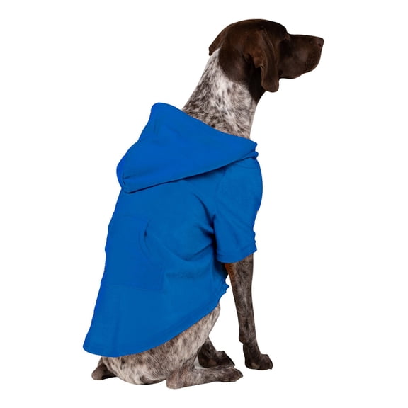 Brilliant Blue Pet Pjs Fleece Hoodie - Pet - Large (Fits Up to 50 lbs)