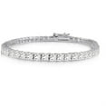 thumbnail image 1 of Brilliant Bracelet - A 14kt Gold Plated Brilliant Cut and Shine Diamond CZ Tennis Bracelet, 1 of 3