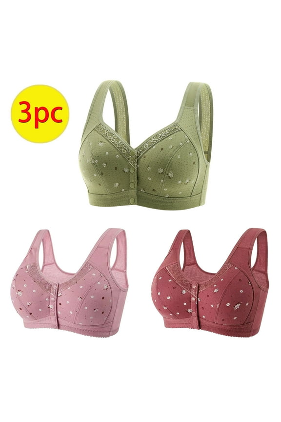 Brilliant Bra for Women Plus Size Demi Cup Full Coverage Women's Comfortable Lace Breathable Bra Underwear Seamless