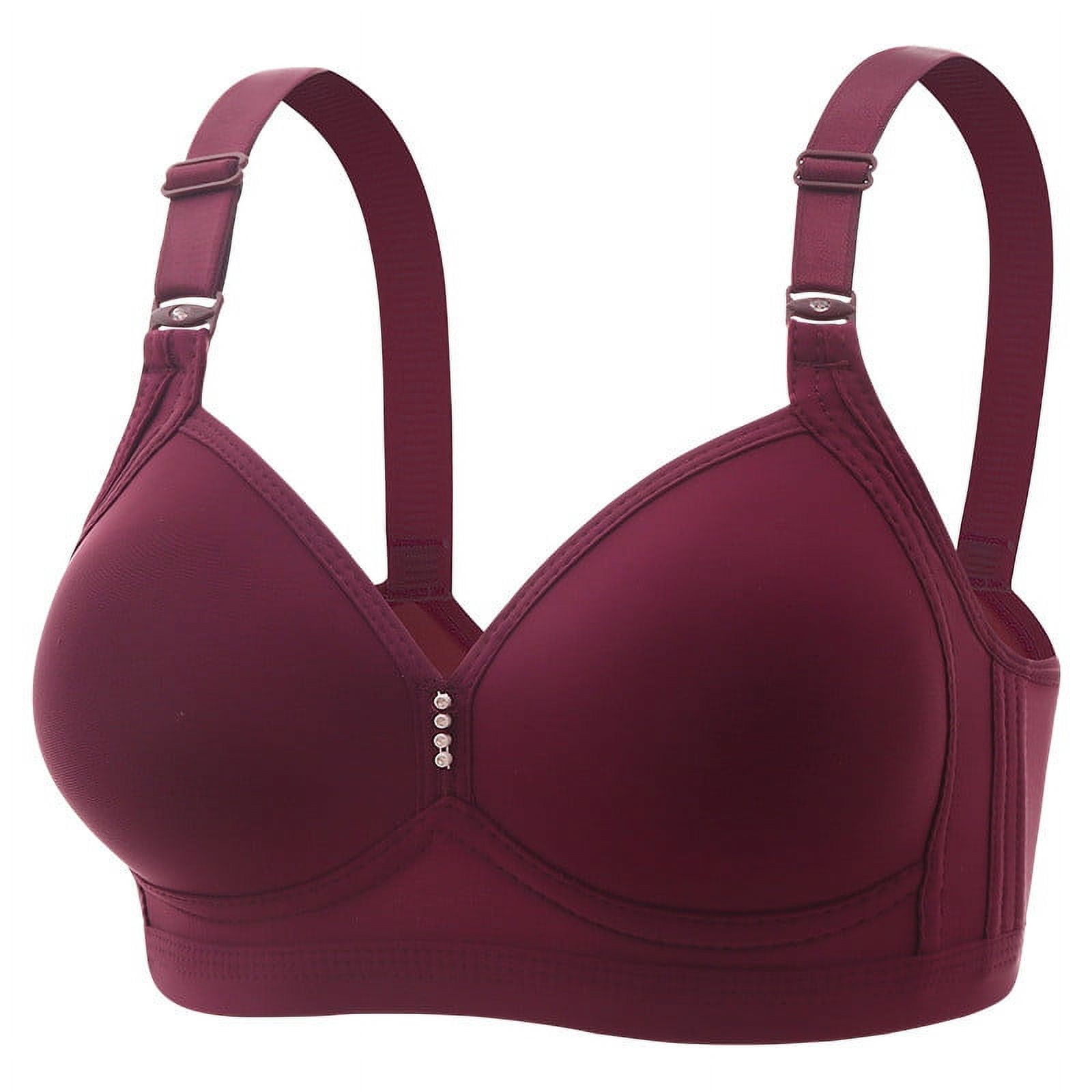 Brilliant Clearance Bra for Women Plus Size Demi Cup Full Coverage Women's  Embroidered Glossy Comfortable Breathable Bra Underwear Seamless 