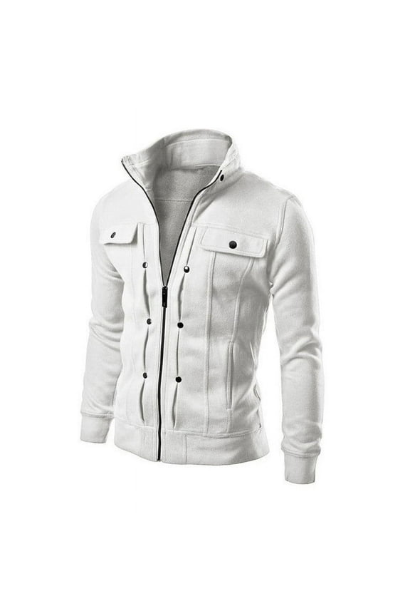 Brilliant Coats for Men Men's Coats Men's Autumn Fashion Color Matching Splicing Jacket Sweater Casual Jacket Clearance Clothes under $5.00