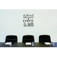 thumbnail image 1 of Be The Most Brilliant In Color The Box Vinyl Wall Decal for Home - Motivation Dream Love Life Rainbow Cute Wall Décor Bedroom Living Room Entry - Removable High Tact - Size: 20 In x 40 In, 1 of 3