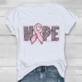 thumbnail image 1 of Brilliant Costumes for Women Help Women's Breast Cancel Awareness Short Sleeve T-shirt Tops $5 Clearance Clothes under $5.00, 1 of 4