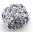 thumbnail image 1 of Brilliant Cut 0.75ctw Round Cut Diamond Prong Flower Eternity Band Ring Bridal Anniversary Solid 10K Gold GH SI1, 1 of 3