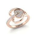thumbnail image 1 of Brilliant Cut 1ctw Round Cut Diamond Prong Ladies Bridal Heart Engagement Ring Solid 14K Gold FG VS, 1 of 3