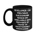 thumbnail image 1 of Brilliant Developer Gifts, Developer. I Do Precious Guesswork Based on, Inspire 11oz Mug For Colleagues From Boss, 1 of 5