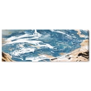 Brilliant Earth Panoramic Canvas Abstract Wall Decor by Art Remedy, Gallery Wrapped, 54x20