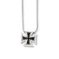 thumbnail image 1 of Brilliant Embers Sterling Silver & CZ Crosses Necklace, 1 of 2