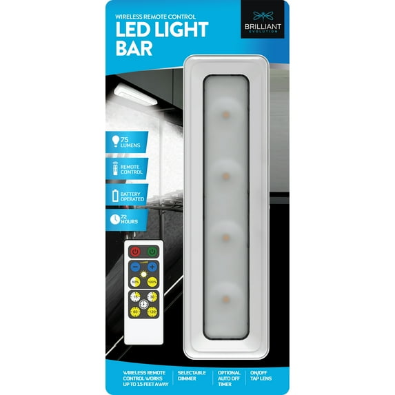 Brilliant Evolution BRRC124IR Wireless LED Light Bar With Remote Control