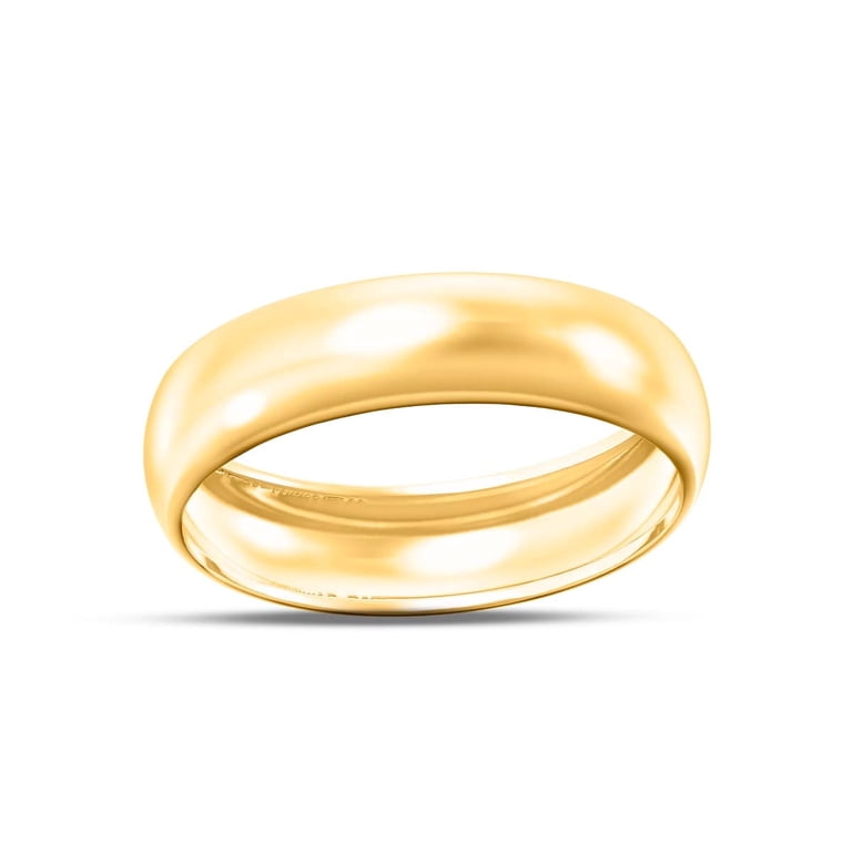 Brilliant Expressions 5MM Solid Gold Ring, Engagement Jewelry for