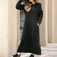 thumbnail image 1 of Brilliant Fall Dresses for Women Long Sleeve Women's Casual Long-sleeve Pocket Pullover Hoodie Dress Spring 2025 New Dresses, 1 of 9