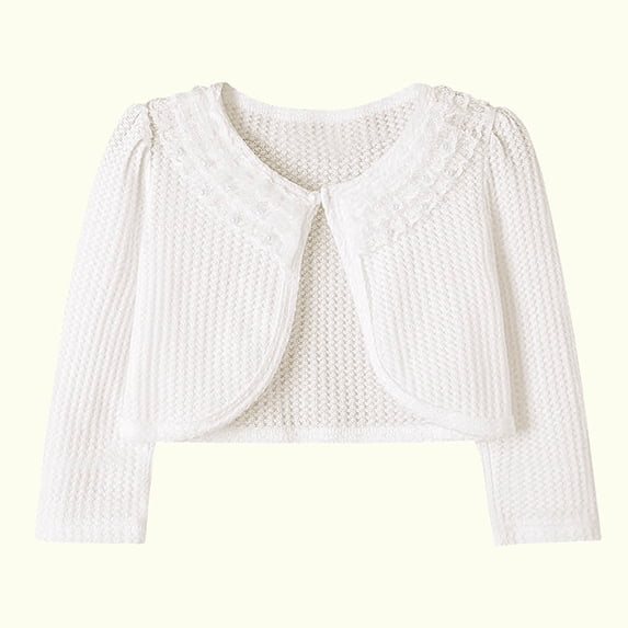 Brilliant Girls Cardigan Sweaters 7-16 Toddler Kids Baby Girls Fashion Cute Color Long Sleeved Lace Princess Cardigan Shawl Coat