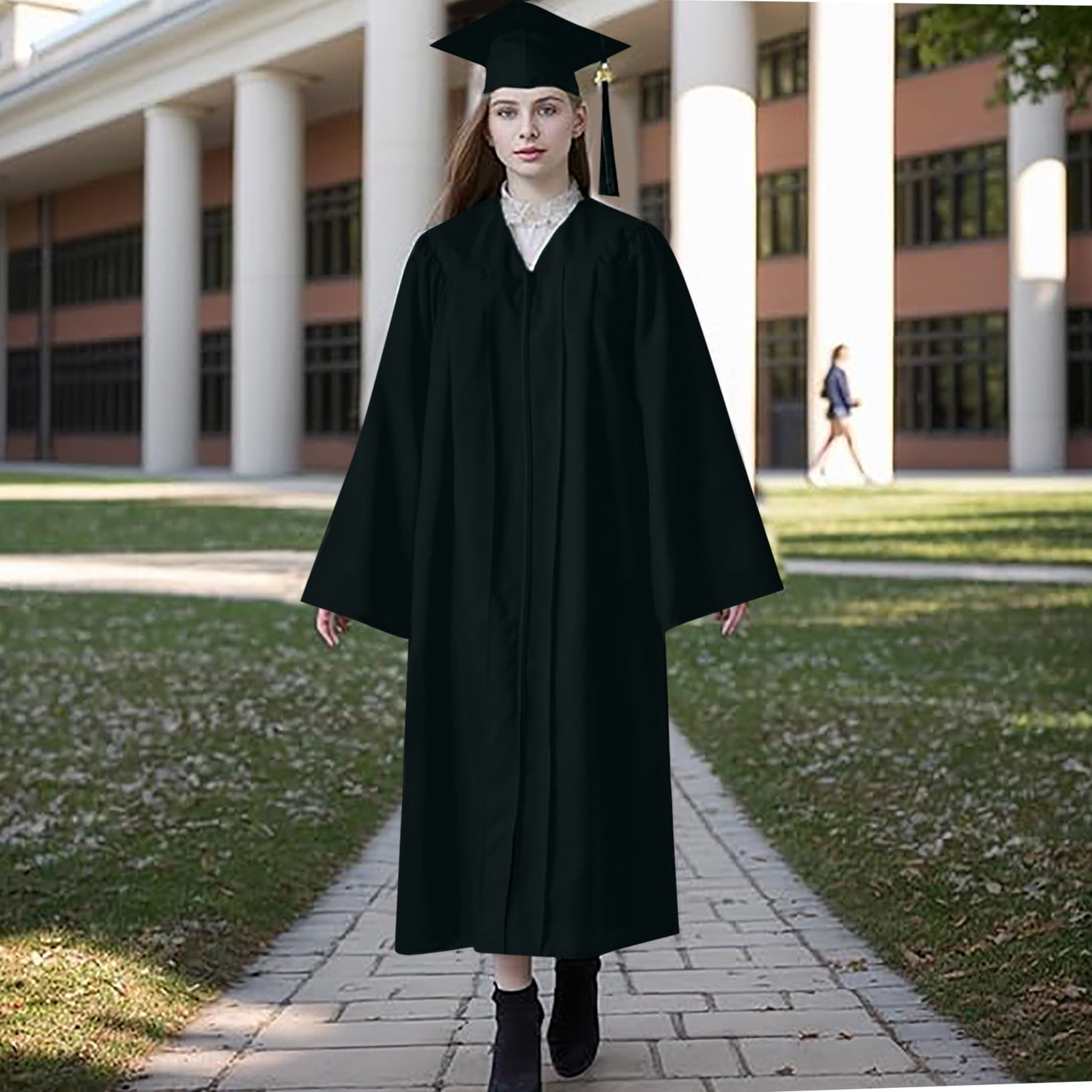 Brilliant Graduation Dresses for College Plus Size 4Xl School Uniforms Dress  2024 Graduation Cap Gown Set with Tassel for High School\u0026College Long  Sleeve Dress Black XXXXL - Walmart.com
