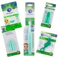 thumbnail image 1 of Brilliant Infant Oral Care 5pc Set with Tooth Tissues, Silicone & Soft Bristle Toothbrushes, Green, 1 of 8