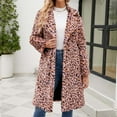 thumbnail image 1 of Brilliant Jackets for Women Plus Size Womens Ladies Warm Faux Furry Long Coat Jacket WInter Solid V-Neck Outerwear Pink M, 1 of 9