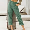 thumbnail image 1 of Brilliant Jean Capris for Women Plus Women's Loose Wide Leg Pants High Waist Straight Pants Casual Pants, 1 of 5