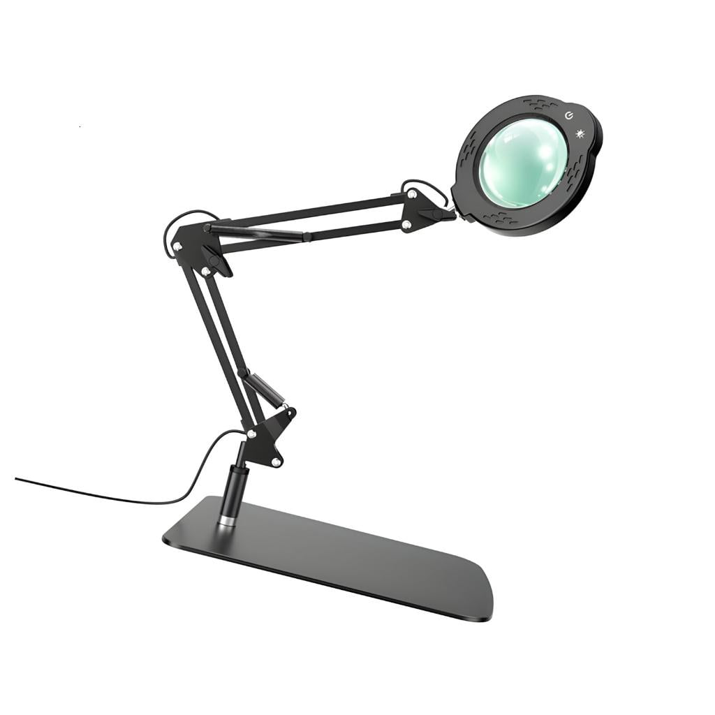 Brilliant Led Magnifying Lamp Offering Extendable Arm And Strong Metal Support
