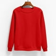 thumbnail image 1 of Brilliant Loose Top Shirt Fashion 2025 Spring Clothes Women's Oversized Round Neck Sweatshirts Long Sleeve Turtle Neck Velvet Sweatshirt Red XXXL, 1 of 5