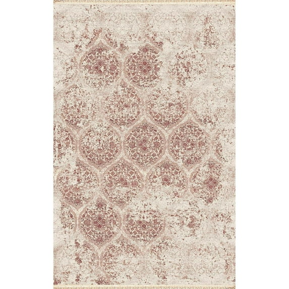 Brilliant Machine-Made Traditional Area Rug - Beige - 7' 10" x 10' 10"