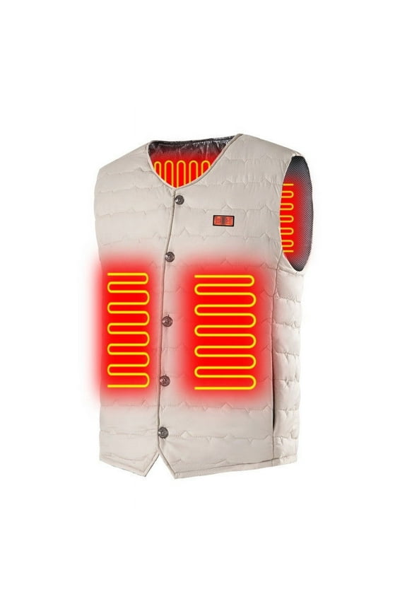 Brilliant Men's Warm Shell Heated Jacket Women's Heated Jacket Outdoor Warm Clothing Heated for Riding Skiing Fishing Charging Via Heated Coat clearance clothes under $25.00