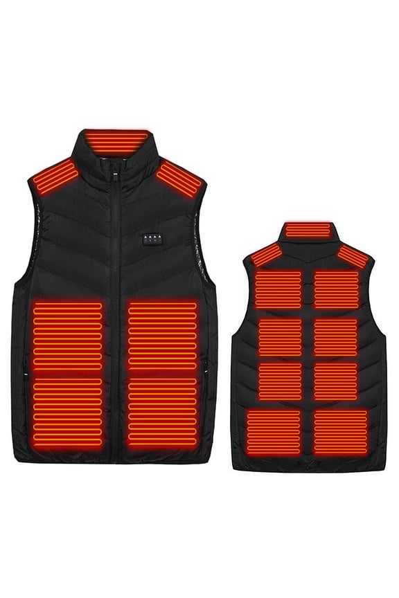 Brilliant Men's Warm Shell Heated Jacket Women's Heated Jacket Outdoor Warm Clothing Heated for Riding Skiing Fishing Charging Via Heated Coat clearance clothes under $25.00