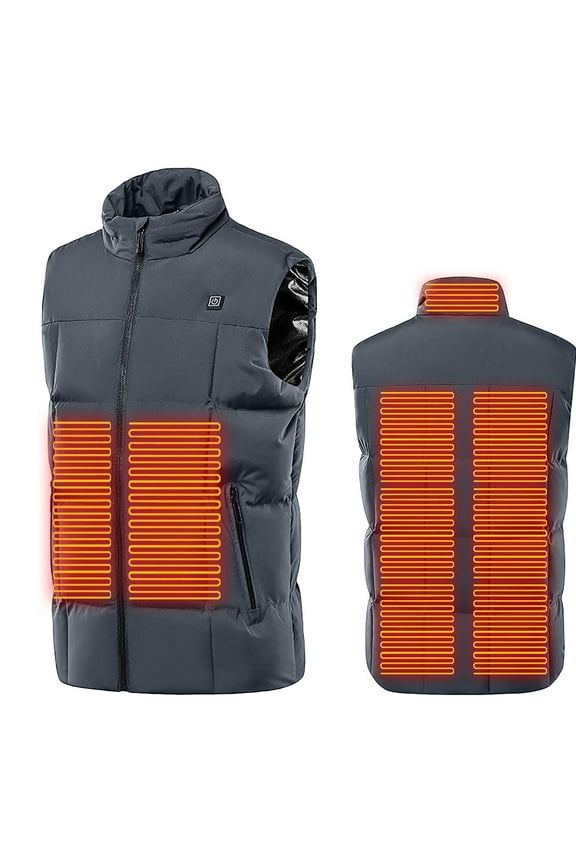 Brilliant Men's Warm Shell Heated Jacket Women's Heated Jacket Outdoor Warm Clothing Heated for Riding Skiing Fishing Charging Via Heated Coat clearance clothes under $25.00