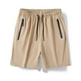 thumbnail image 1 of Brilliant Mens Shorts Athletic Khaki Shorts Cargo Shorts for Men Clearance Cotton Line Shorts Men's Big and Tall Sports and Leisure Multi-Pockets Relaxed Summer Beach Shorts Pants Brown XL, 1 of 6