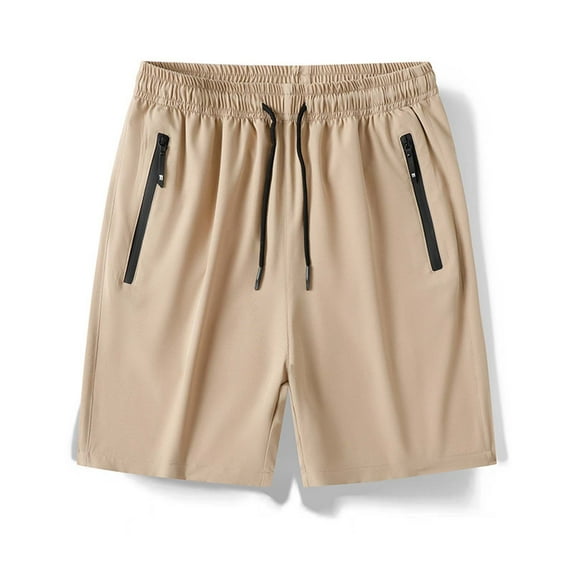Brilliant Mens Shorts Athletic Khaki Shorts Cargo Shorts for Men Clearance Cotton Line Shorts Men's Big and Tall Sports and Leisure Multi-Pockets Relaxed Summer Beach Shorts Pants Brown XL