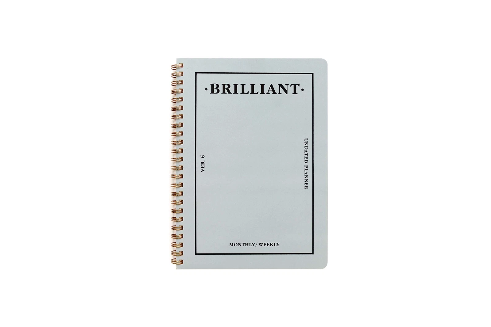 Brilliant Monthly & Weekly Planner - Wirebound Undated Monthly &Weekly Planne...