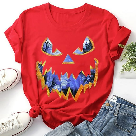 Brilliant Pajamas Fashion Womens Print Color Short Sleeve Print Tee Tops $5