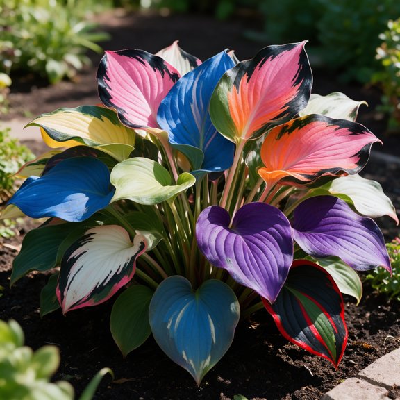 Brilliant Rainbow Hosta Roots-Low Maintenance, Easy‑Grow for Garden Beds,Borders,Plant Pots & Planters