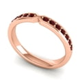 thumbnail image 1 of Brilliant Round Cut 0.20 Carat Garnet Gemstone Eternity Band for Wedding Gift Solid 14K Rose Gold Size 5.5 by Diamond-Capitals, 1 of 8