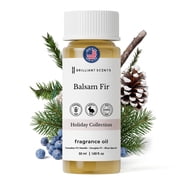 Brilliant Scents Balsam Fir Essential Oil 50ml, Luxury Hotel Scent Diffuser Oil, Waterless & Cold Air Diffuser, Juniper Berry & Fir Needle Essential Oils for Home Fragrance, Premium Aroma