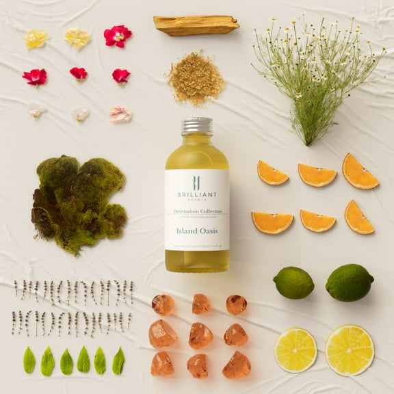 Brilliant Scents - Island Oasis | Inspired By: Wymara Resort Turks & Caicos | Destination Series | Luxury Home & Business Scent | Citrus, Orange - Fragrance Oil - 120ml