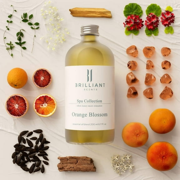 Brilliant Scents - Orange Blossom | Inspired by Atelier Orange Sanguine | Luxury Home & Business Scent | Blood Orange, Pamplemousse - Fragrance Oil - 200ml