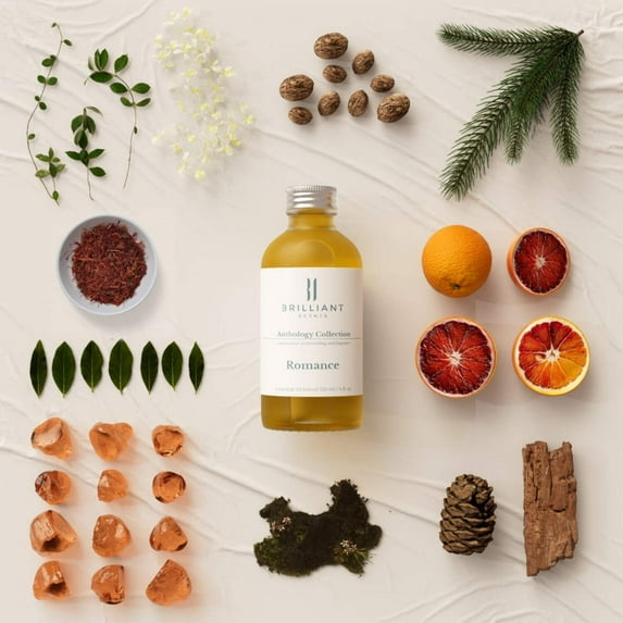 Brilliant Scents - Romance | Luxury Home & Business Scent | Blood Orange, Jasmine, Saffron - Fragrance Oil - 120ml