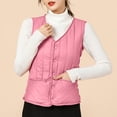 thumbnail image 1 of Brilliant Sleeveless Overcoat Women Winter Coat Fashion Womens Waistcoat Gilet Jacket Coat Outerwear Solid Keep Warm Tops clearance clothes under $5.00, 1 of 8