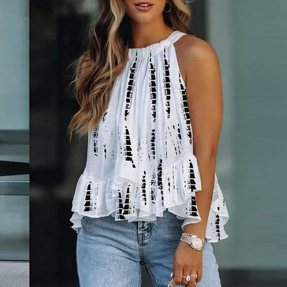 Brilliant Sleeveless Tops for Women Women's Summer Solid Color Round Neck Top Vest Hollow Lace Shirt (Pink,L)