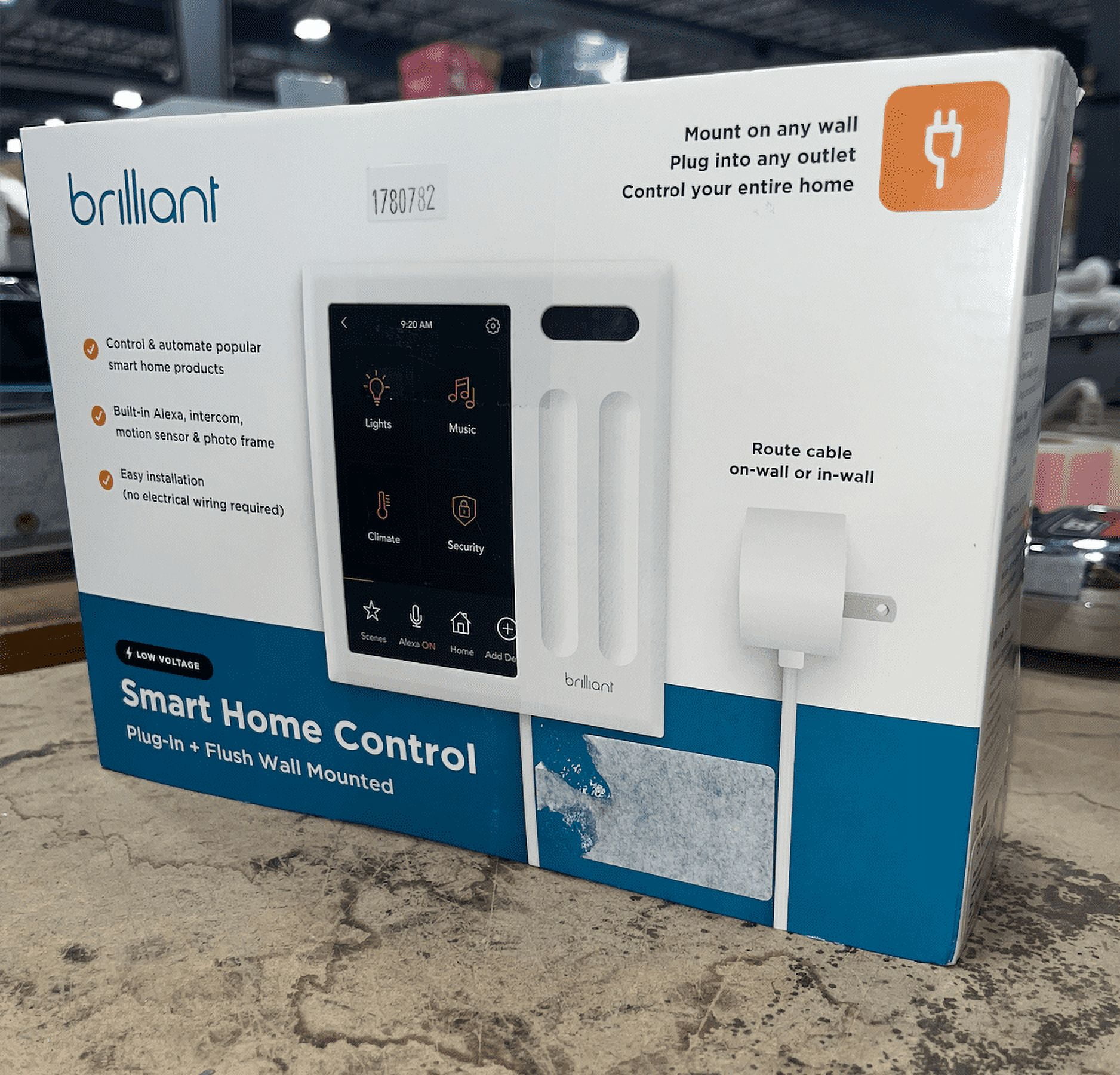 Brilliant Smart Home Control 2 Interrupteurs - Modèle Enfichable, Basse Tension - Neuf