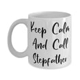 thumbnail image 1 of Brilliant Stepfather 15oz Mug, Keep Calm And Call [B[], Gifts For Dad, Present From Son Daughter, Cup For Stepfather, Fathers Day gifts, Best Dad Gifts, Personalized Gifts for Dad, Unique Gifts, 1 of 2