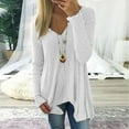 thumbnail image 1 of Brilliant Sweaters for Women Clearance $5.00 Women's New Trendy Loose Sweater Long Sleeve V Neck Knitted Tops Knitwear Jumper Lightweight Mid Length White S, 1 of 6