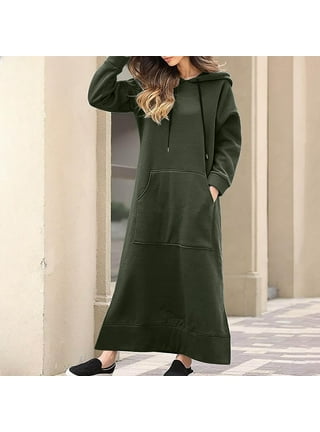 Hooded sweatshirt dress plus size sales