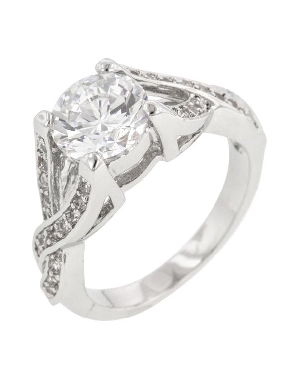 Brilliant Twist Engagement Ring Size 9